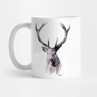 Lord Of The North - Stag - Ink and Watercolour Mug